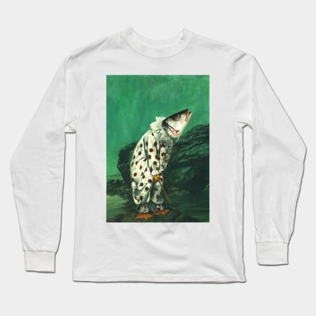 Mr Fishy Long Sleeve T-Shirt by mictomart